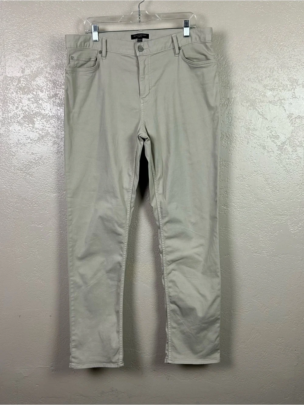 Banana Republic Light Beige Slim Chinos